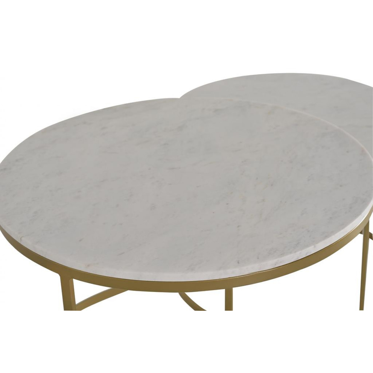 Ensemble de 2 tables basse 48x70x70cm