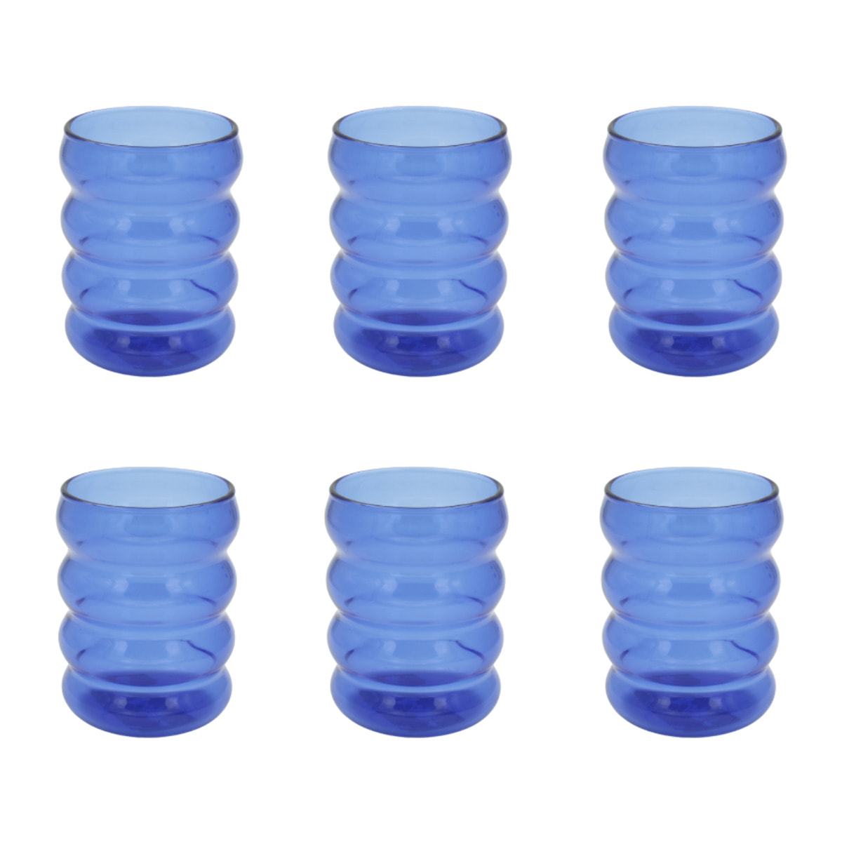Lot de 6 verres, SANTORIN