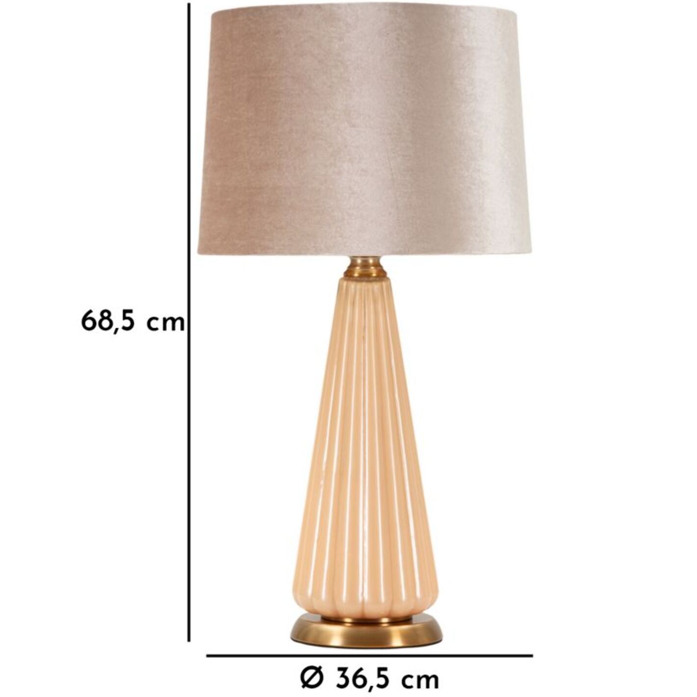 LAMPADA DA TAVOLO PERLY -A- CM Ø 36,5X68,5