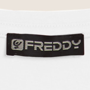 T-shirt Manica Corta con Logo FREDDY e Inserti Elastici
