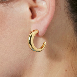 Pendientes Reya acabado oro amarillo 18k