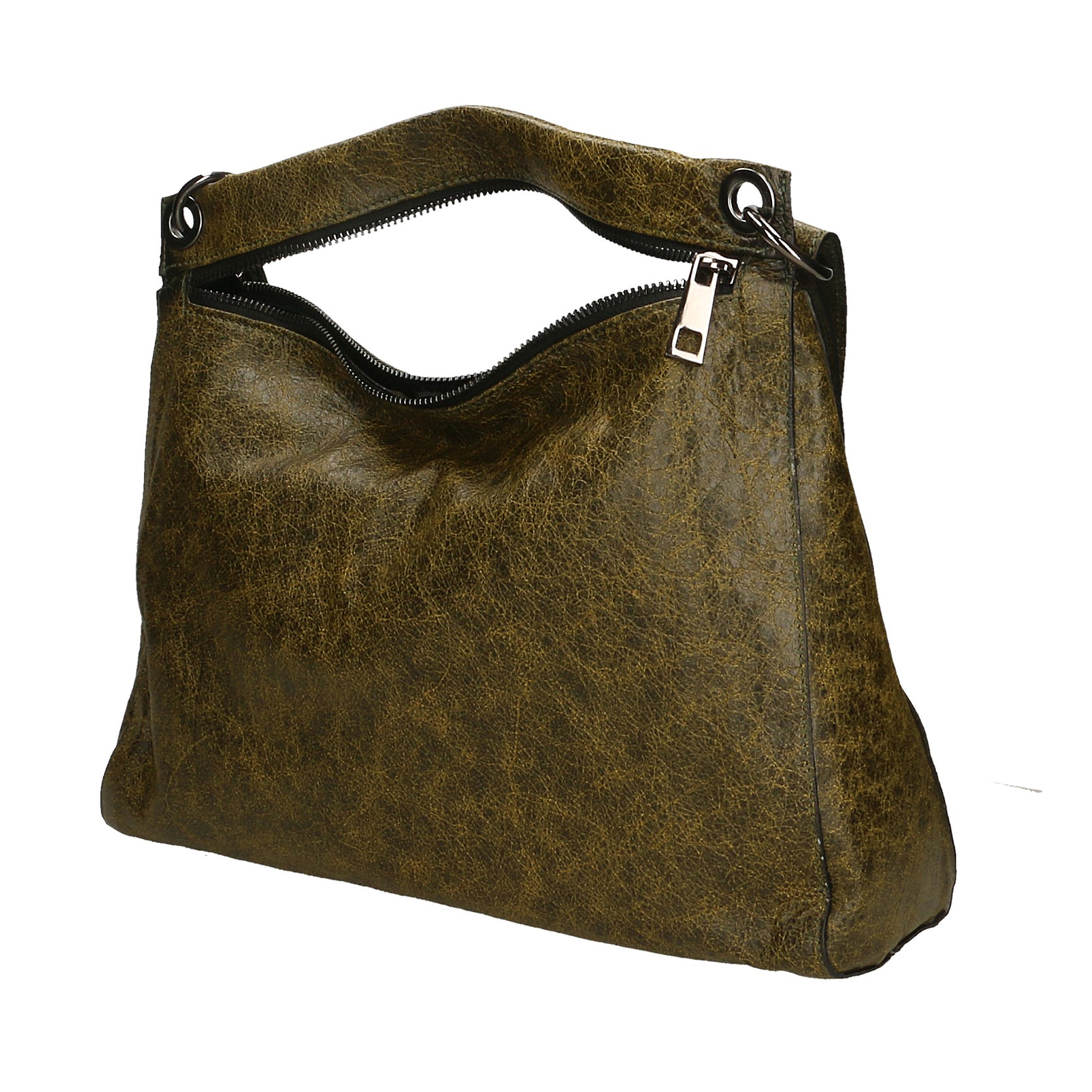 Borsa a spalla da Donna Massimiliana in Vera Pelle Made in Italy 29x38x10 cm