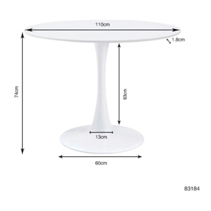 Table Schickeria blanche Kare Design