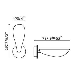 LIGGERA Lampe applique noir