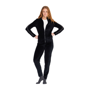 Completo donna camy in ciniglia con zip Noidinotte