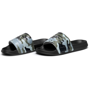 Kappa - Ciabatte Uomo Donna Nero - Logo Noles Camo