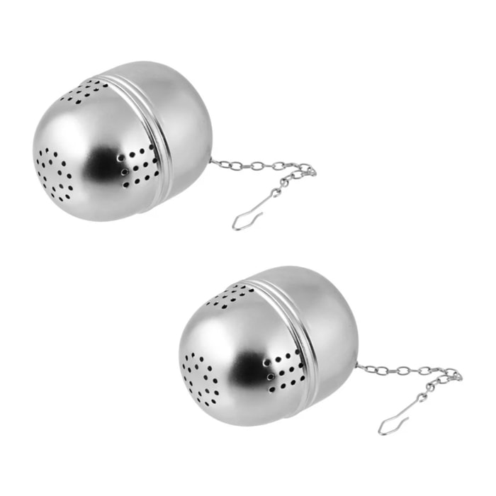 Lot de 2 boules à thé ovale en inox Fackelmann Petit Déjeuner