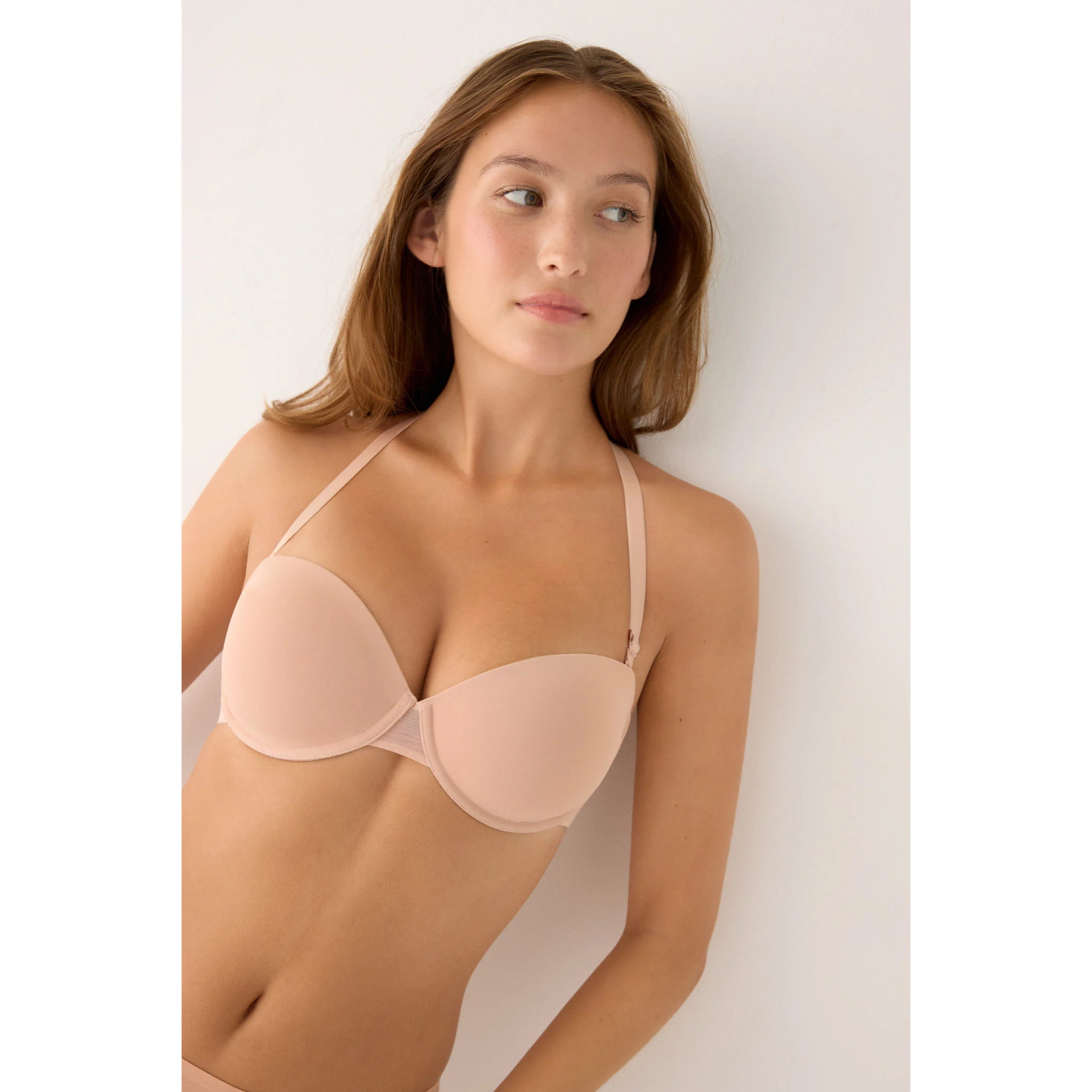 Reggiseno senza spalline Beige