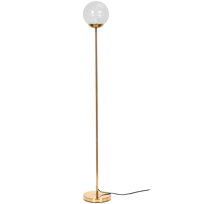 Lampadaire Retro Verre Ciselé
