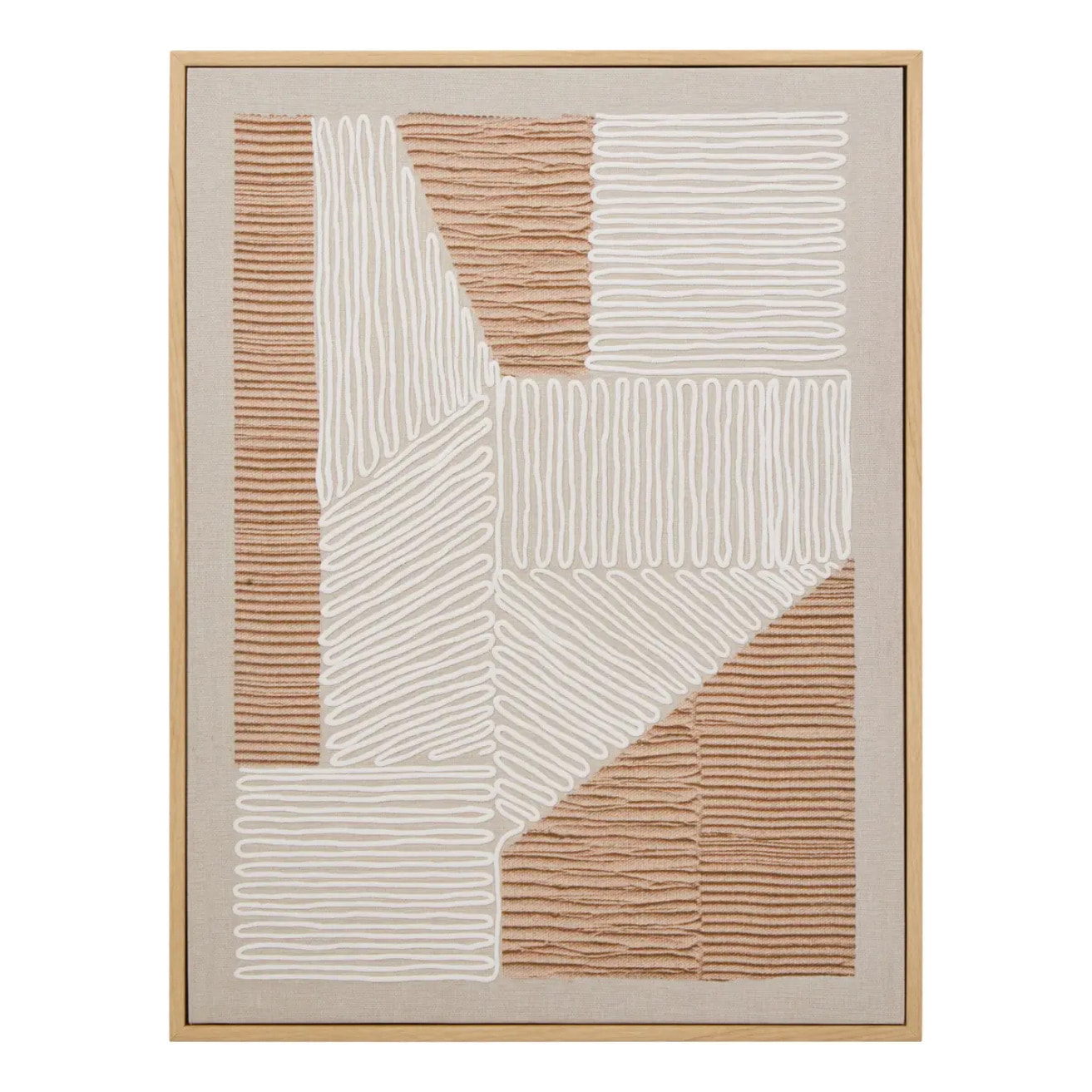 Toile imprimée Baka 30x40cm marron