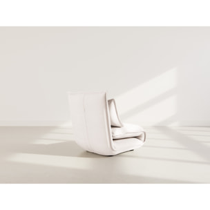 Candice - Banquette 1 place convertible clic-clac en velours côtelé - Beige