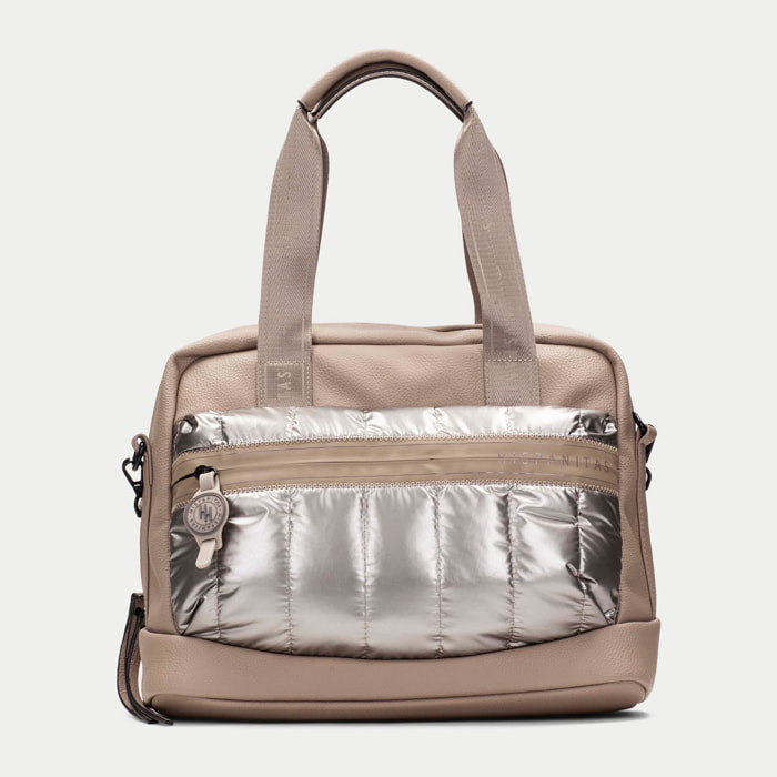 Bolso de Hombro  Taupe 34 x 29 x 14 cm