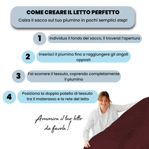 PARURE COPRIPIUMINO WATER WASHED MATRIMONIALE