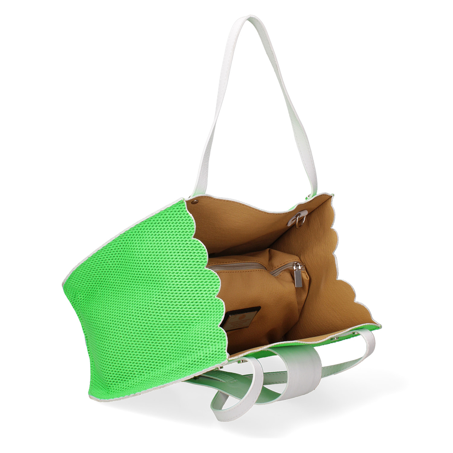 Borsa a spalla da donna - Modello Palermo - Vera pelle - 32.0 x 26.0 x 13.0 cm