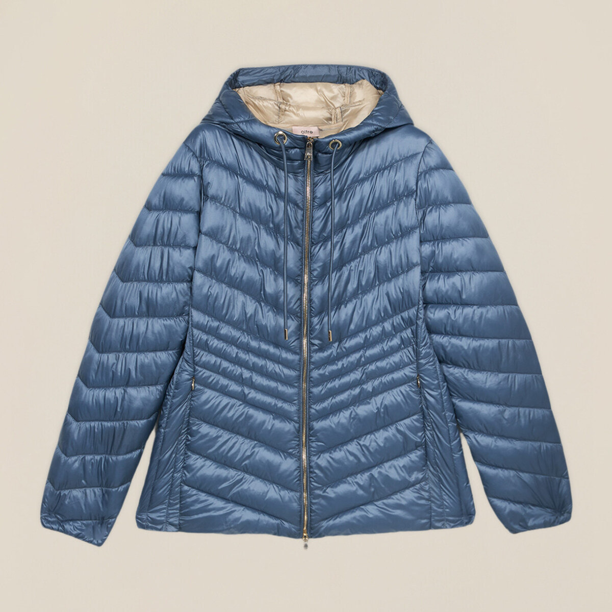 Oltre - Piumino lightweight con cappuccio - Azzurro