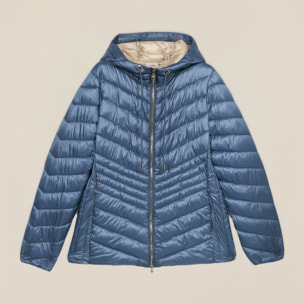 Oltre - Piumino lightweight con cappuccio - Azzurro