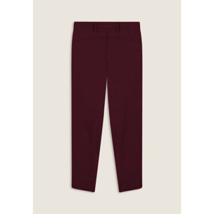 Pantaloni slim fit con spacchi laterali