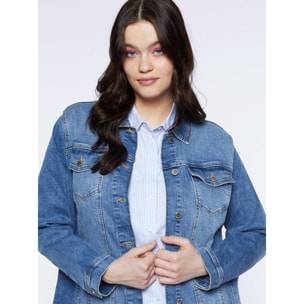 Fiorella Rubino - Chaqueta vaquera oversize - Light - blue