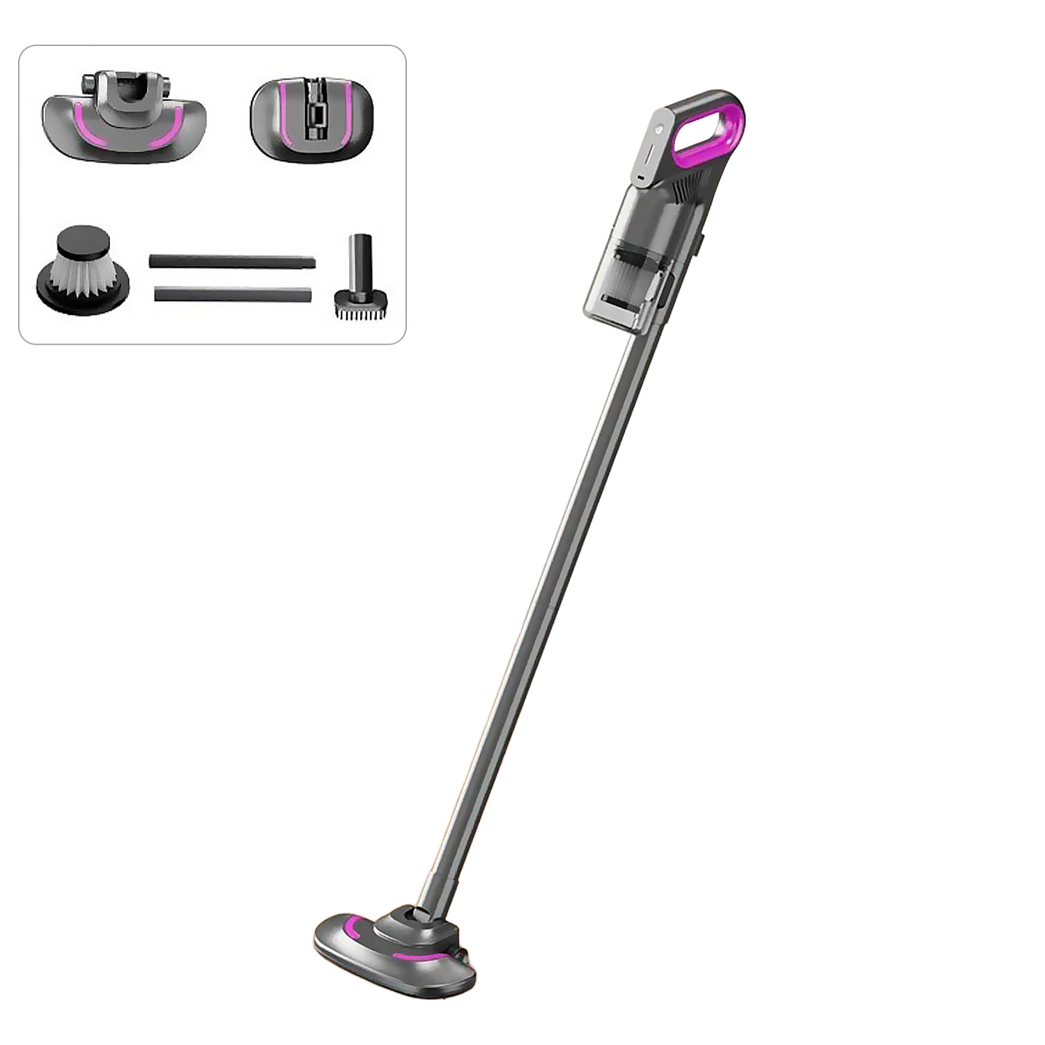 Aspirapolvere Portatile multifunzione 3 in 1 con 3 livelli di aspirazione e 11kPa. Include 3 testine.