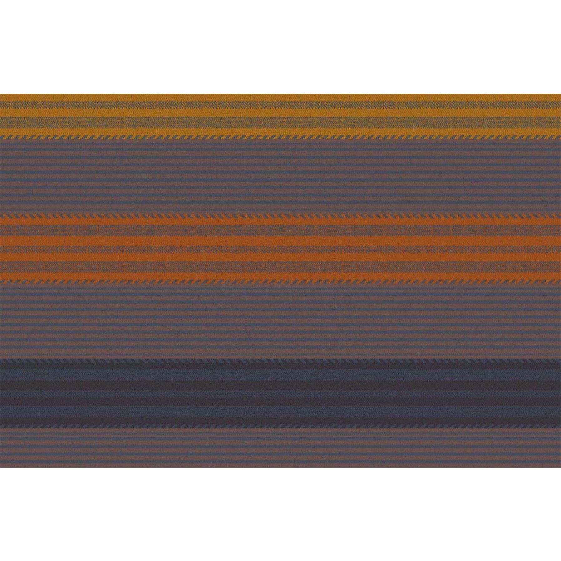 Set pur coton motif jacquard brun marron Mille bambous onyx