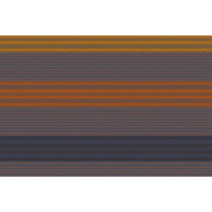 Set pur coton motif jacquard brun marron Mille bambous onyx