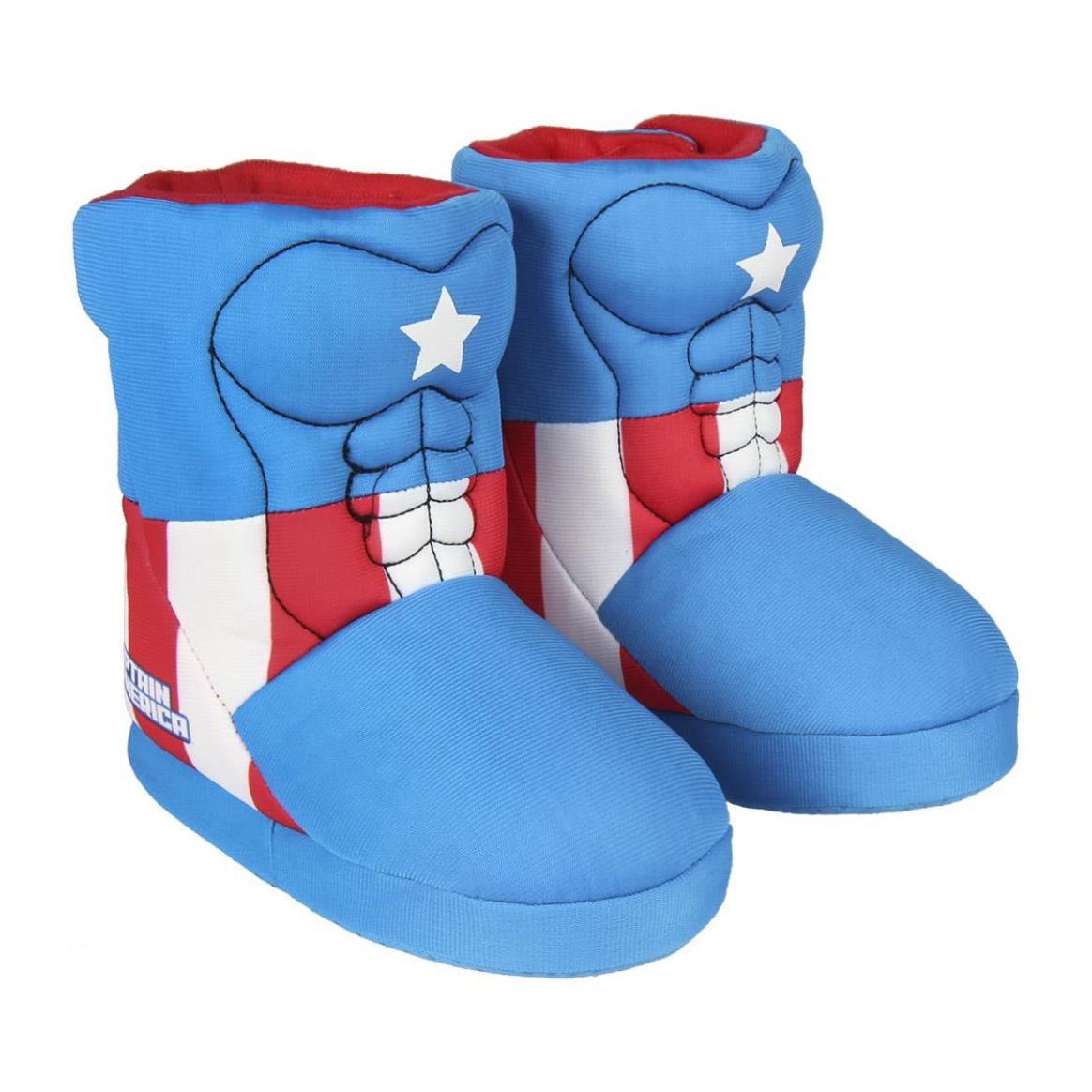 Capitan America Avengers Pantofole Stivaletti da casa Lui Marvel Azzurro