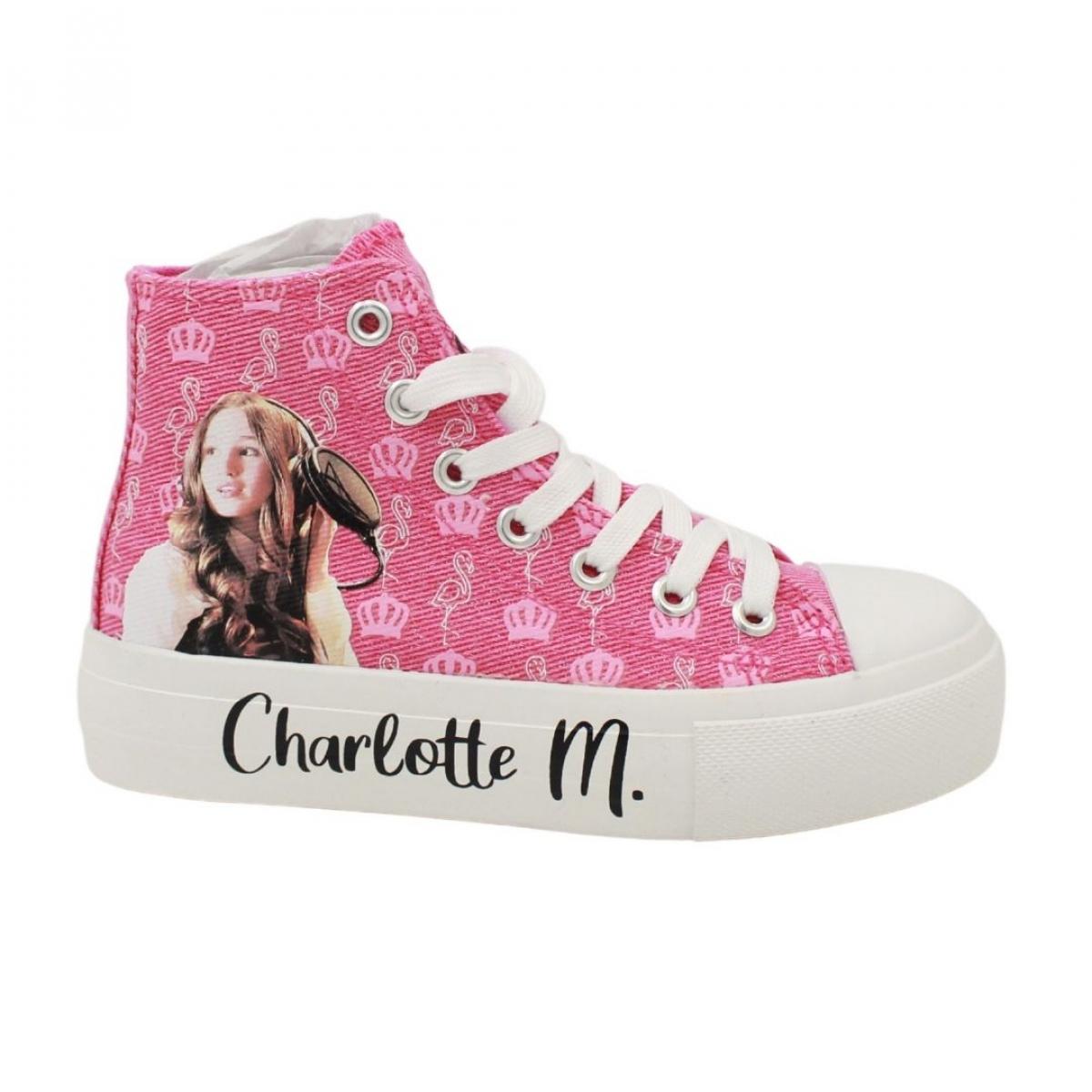 Scarpe Sneakers Alte Charlotte M Fuxia Lei Easy Shoes Rosa