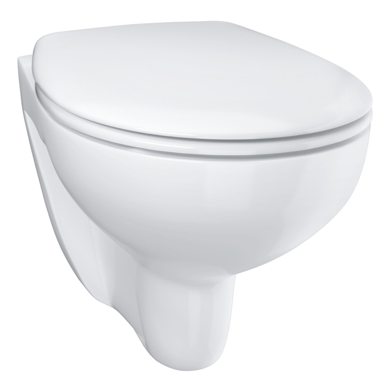 pack Bati-support Geberit UP100 + plaque Delta50 + cuvette Grohe  Bau Ceramic sans bride + abattant softclose (BauGeb2)
