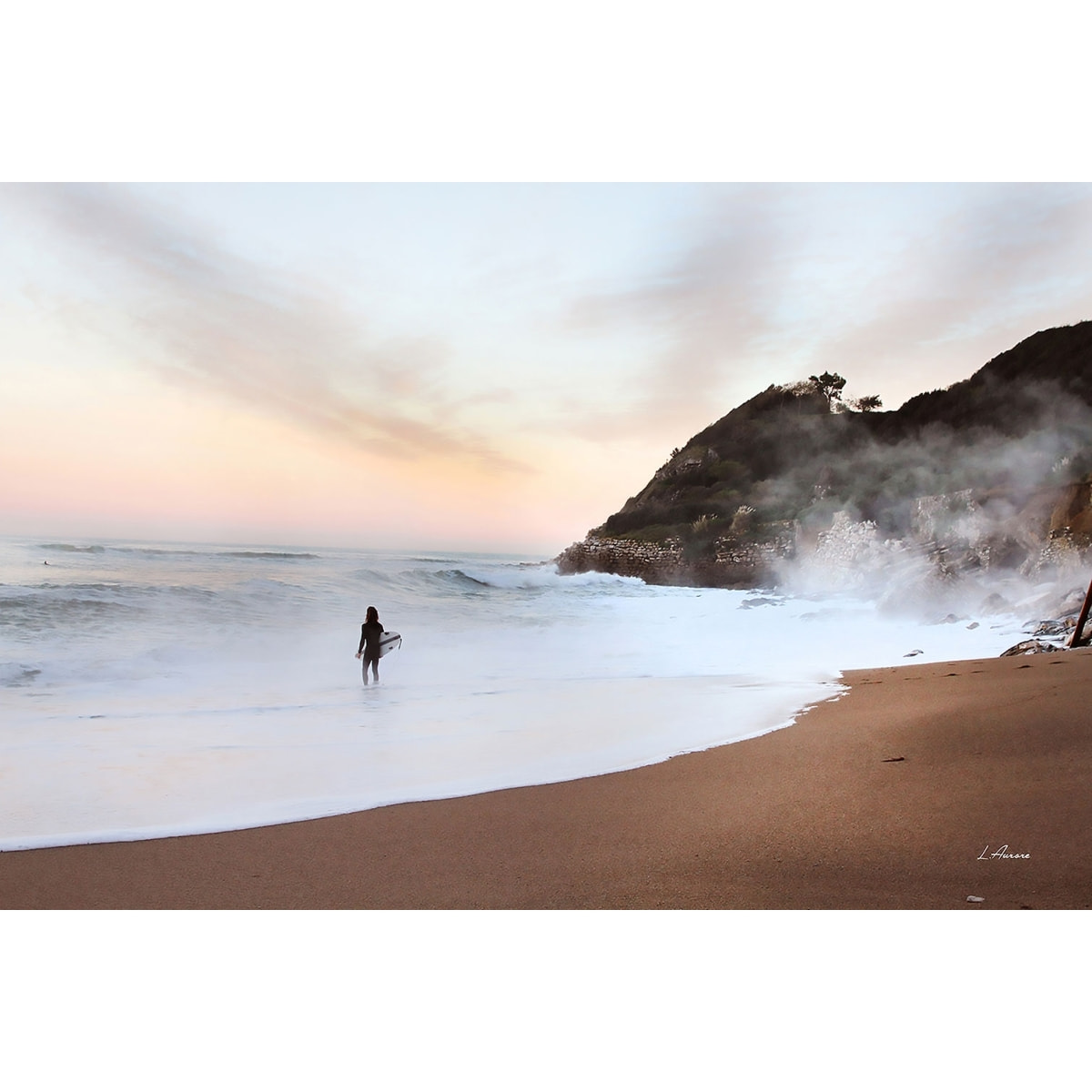 Tableau sur la plage lafitenia Toile imprimée