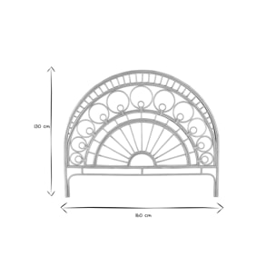 Tête de lit déco en rotin naturel L160 cm SORAYA