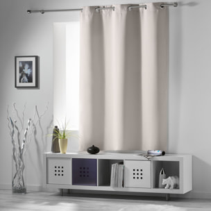 Rideau court obscurcissant 90 % adapté radiateur - Naturel
