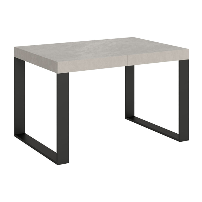 Tavolo allungabile 90x140/400 cm Tecno cashmere gambe antracite