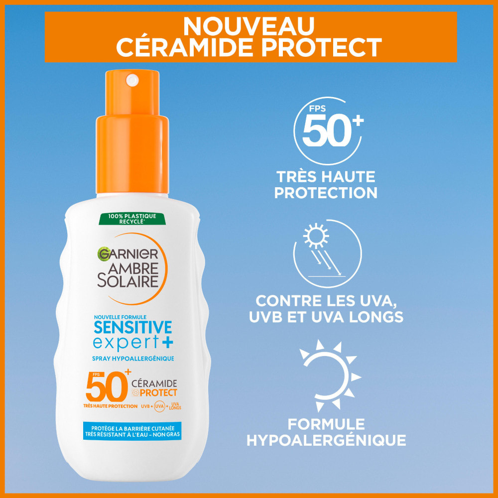 Garnier Ambre Solaire Sensitive Expert+ SPF50+ 150mL