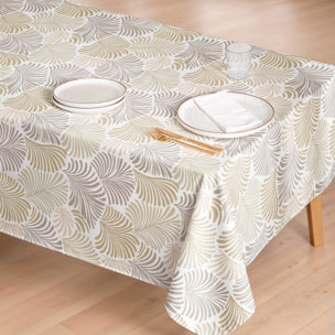Nappe anti-taches IZMIR BEIGE - en 100 % coton