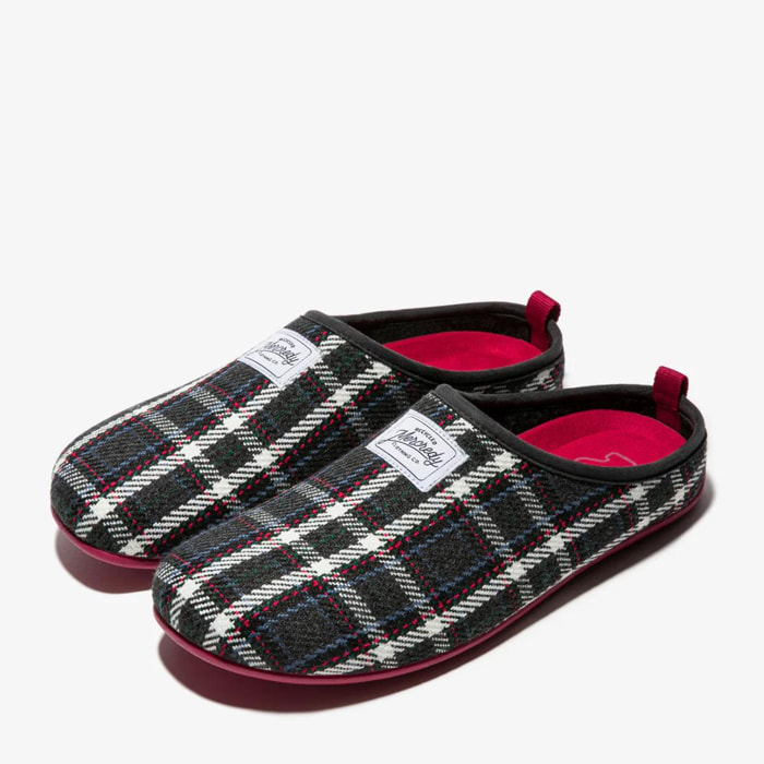 Zpatillas de Casa Mercredy Slipper Tartan Gris D.Franklin