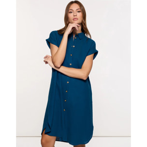 Vestido Midi Azul - Bayo