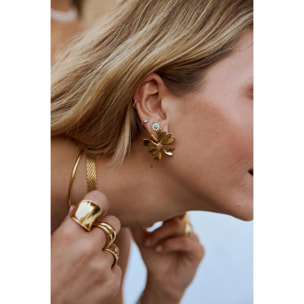 Pendientes Flower Spring Baño Oro