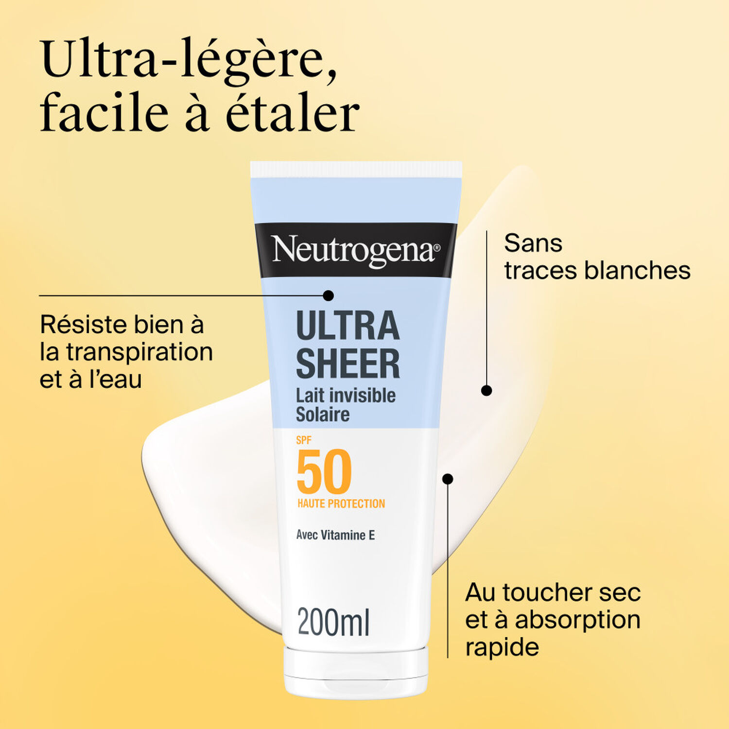 Ultra Sheer SPF 50 - Lait Solaire Invisible Ultra Sheer 200 ml