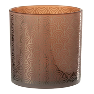 J-Line photophore Arc - verre - orange - large