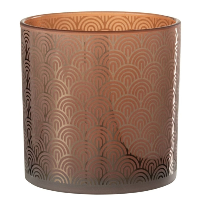J-Line photophore Arc - verre - orange - large