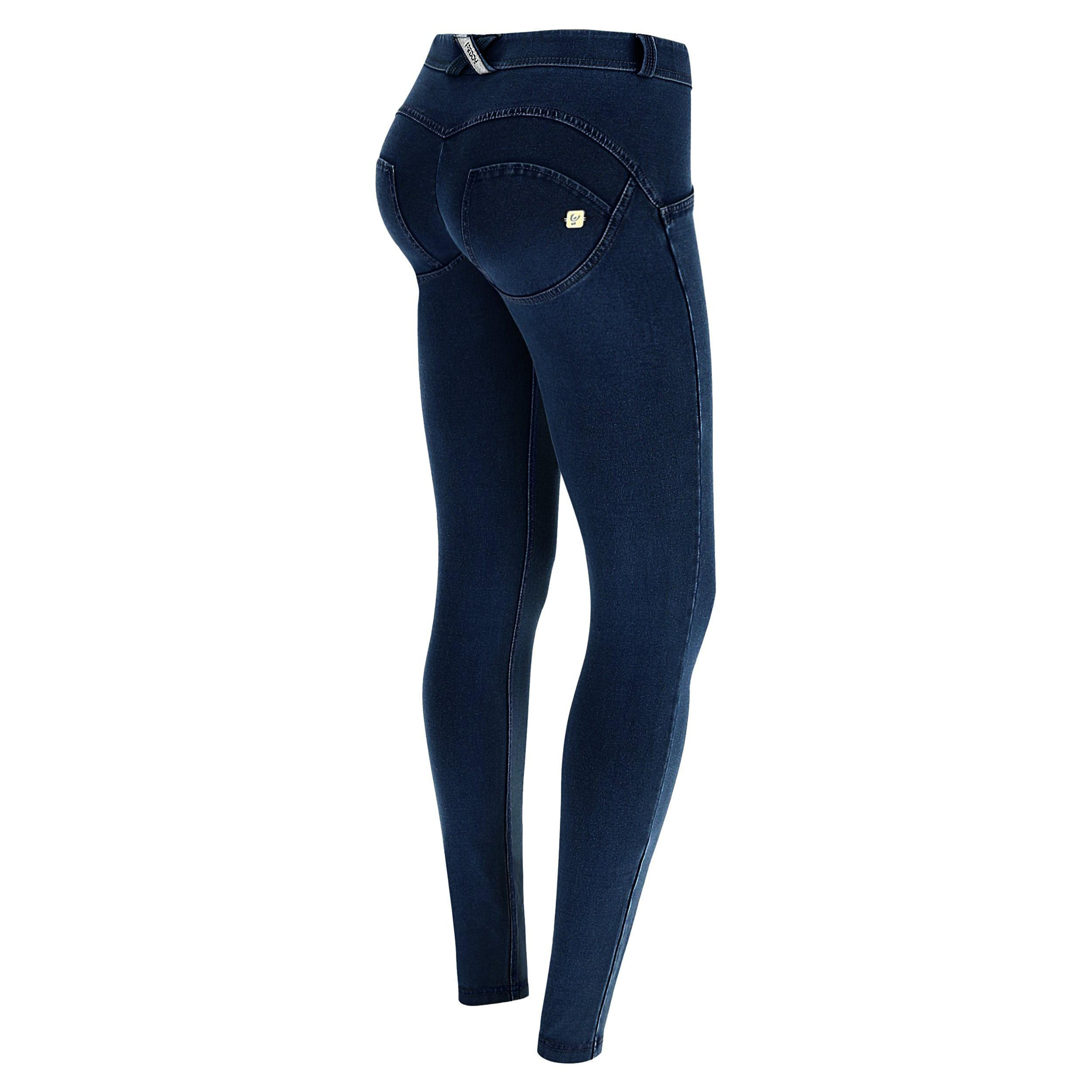 Pantalone WR.UP® skinny vita e lunghezza regular in denim scuro