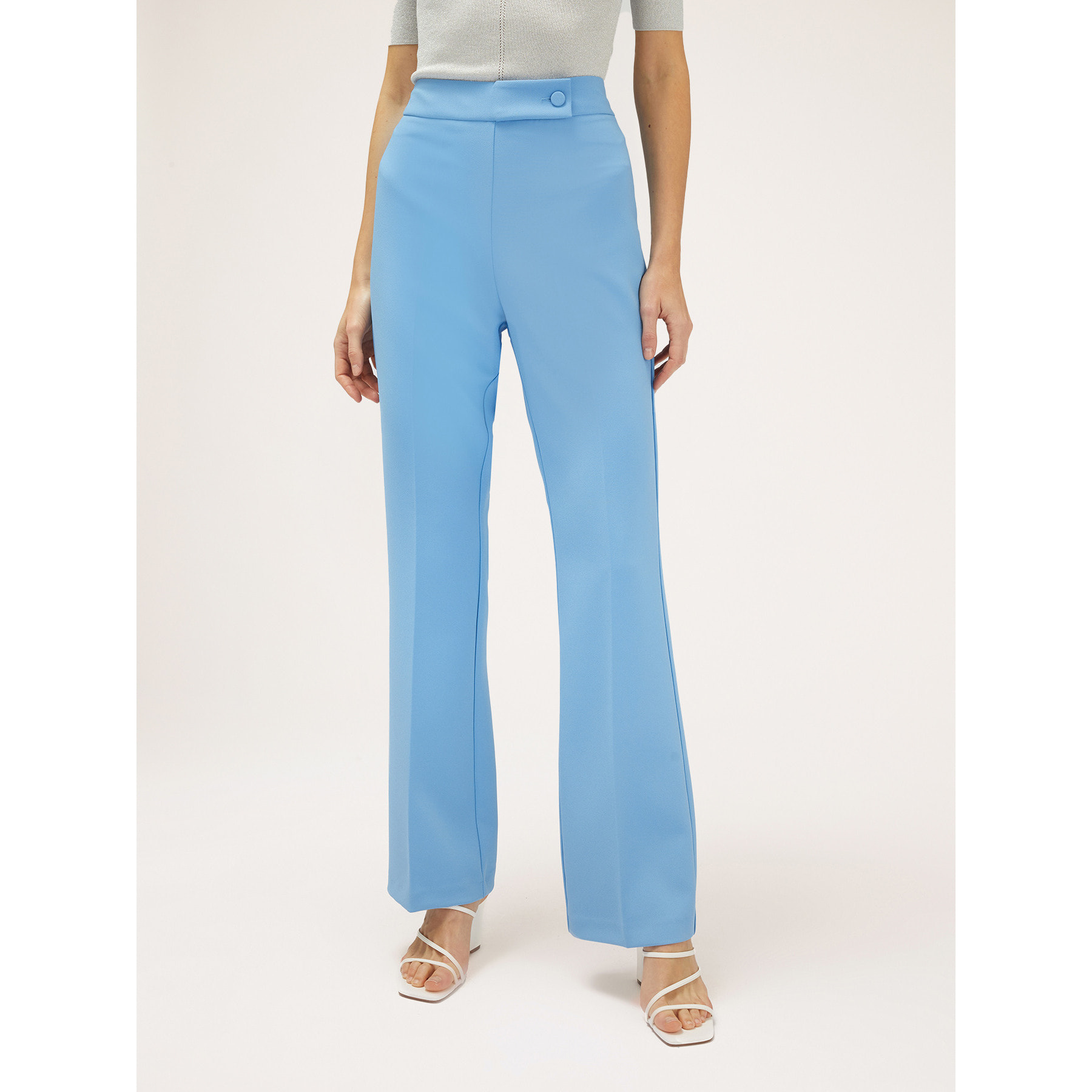 Motivi - Pantalones de traje en crepé - Light - blue