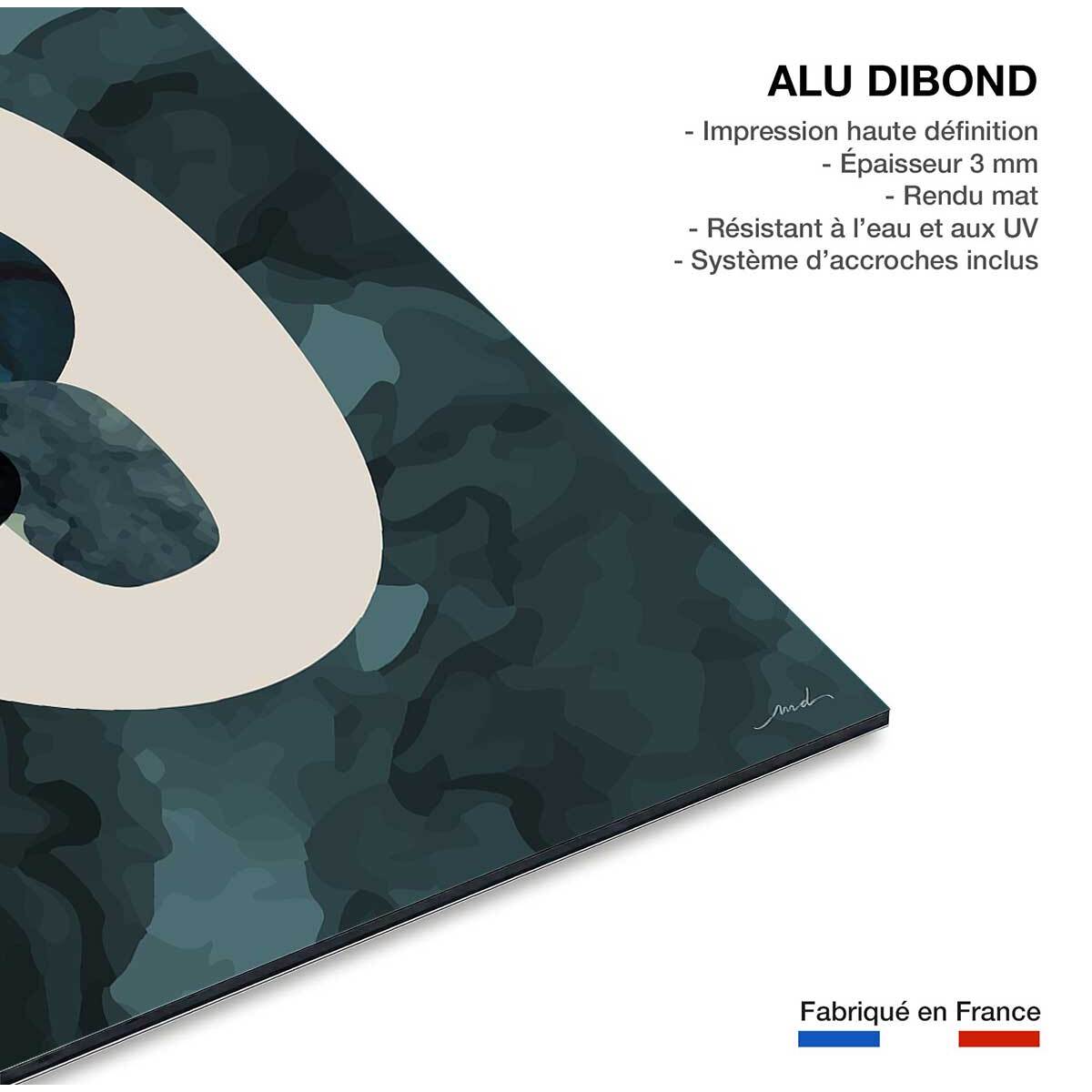 Tableau pierre labradorite Tableau alu Dibond