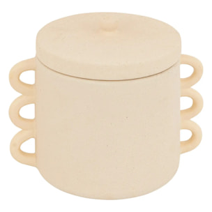 Boîte céramique Wavy bliss beige H14cm