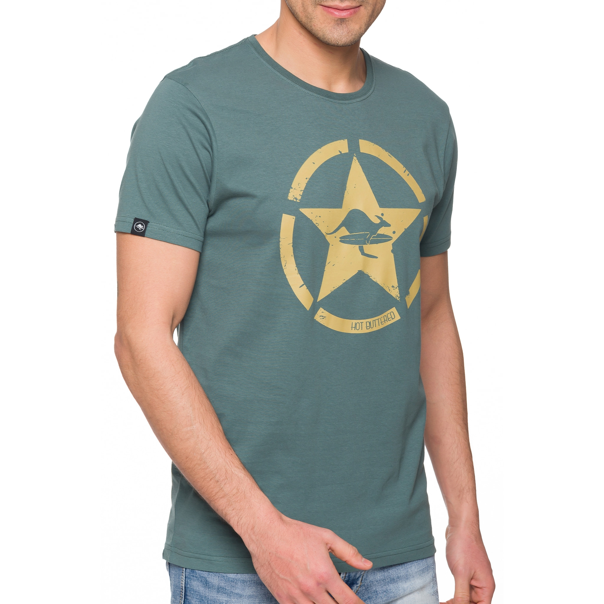 Camiseta Hot Buttered GOLDENBREED Verde Claro