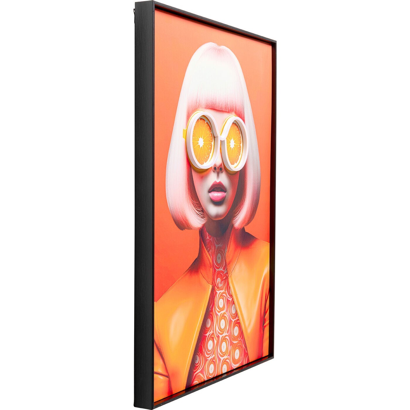 Tableau LED lunettes de soleil oranges 50x70cm Kare Design