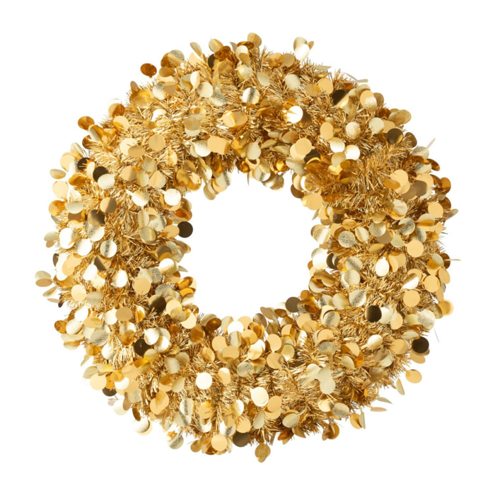 J-Line Couronne pétillante - polystyrène - doré - medium