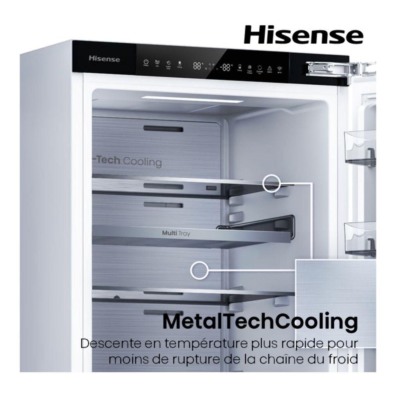 Réfrigérateur combiné encastrable HISENSE RB3B250SAWE