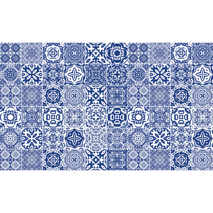 Stickers muraux - Sticker Mural Carrelage adhésif Cuisine Salle de Bain - 60 STICKERS CARRELAGES AZULEJOS BARBARA