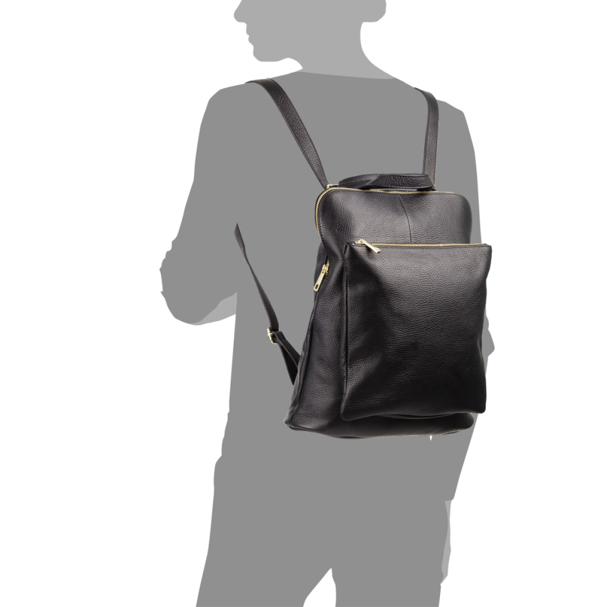 Eva Bolso mochila Mujer.Piel auténtica Dollaro